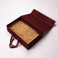 Boîte cadeau pliable en carton rigide mat de luxe avec logo personnalisé de qualité supérieure