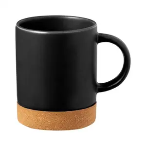 Taza de cerámica con base de corcho, merchandising sostenible - Product Image 2