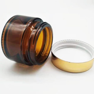 Skincare Cream <b>Container</b> 50ml 60ml 100ml 120ml Matte Brown Luxury Body Butter Scrub Glass Face Cream Cosmetic Jar With Box - Product Image 5