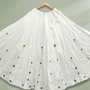 High <b>on</b> Demand Heavy Rayon Flared Skirts with Top in Anarkali Style Skirts For women Girl Exclusive And Ethnic Wear Skirts - Product Image 3