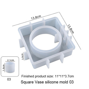 초기 라이저 테스트 튜브 꽃병 실리콘 브래킷 금형 꽃 냄비 확산 수경 식물 꽃 디스플레이 홈 오피스 - Product Image 6