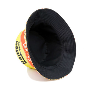 Sombrero de cubo divertido para pies, Ramen Hot Dog Horneado Frijoles Patrón de <span class=keywords><strong>queso</strong></span> Sombrero de cubo Gorra de sol Sombrero de pescador plegable - Product Image 3