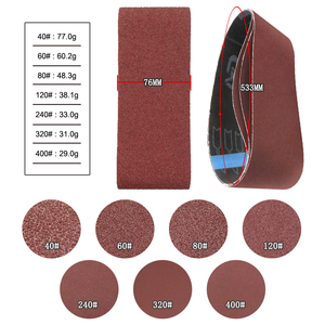 สายขัด<span class=keywords><strong>กระดาษทราย</strong></span>อะลูมิเนียมออกไซด์สีแดงขนาด533*76มม. สายขัดสำหรับขัดขัดเจียรโลหะไม้ - Product Image 3