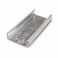 Accessoires pour plaques de plâtre : Montants métalliques, rails, profilés en C/U et profilés de fixation pour cloisons sèches