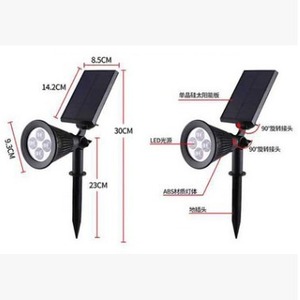 Aibo <b>Solar</b> Spotlight 3W LED Outdoor Garden Landscape Light Customizable Model AIBO2002 - Product Image 2
