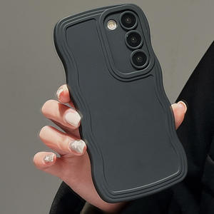 เคสโทรศัพท์ลายคลื่นฤดูร้อนสีลูกกวาดอ่อนเหมาะสำหรับ Samsung S25 23 21 20เคสโทรศัพท์ผิวซิลิโคนกระบวนการฝ้า - Product Image 6