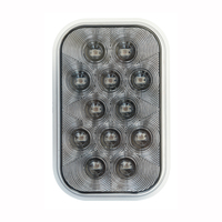 Feu arrière LED rectangulaire 5,3'' x 3,4'' 12V/24V pour camion et remorque (stop/clignotant/feu arrière), homologué SAE/DOT/FMVSS108