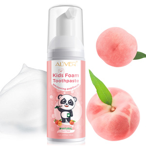 Mousse nettoyante <span class=keywords><strong>pour</strong></span> les dents de bébé à saveur naturelle et biologique de fruits avec logo personnalisé <span class=keywords><strong>dentifrice</strong></span> moussant frais blanchissant <span class=keywords><strong>pour</strong></span> enfants - Product Image 4