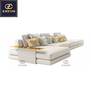 Dealer Interior Full House design di <span class=keywords><strong>mobili</strong></span> in velluto Villa di lusso <span class=keywords><strong>mobili</strong></span> per personalizzare la casa soggiorno divano divano Set - Product Image 5