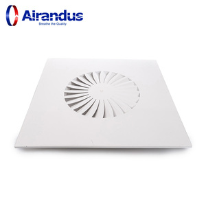 Hvac nhà máy giá vuông xoáy Trần khuếch tán vuông có thể điều chỉnh vuông phổ thông gió khuếch tán không khí - Product Image 2