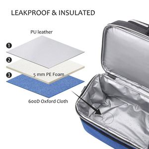Portable Price Lunch Cooler Bag Thermal Lunch Tote Bag Custom logo Wholesale Cooler Dual Compartment Lunch Bag - Product Image 4