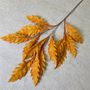 Feuilles d'anémone artificielles en soie de haute qualité, 13 feuilles, pour la décoration intérieure et extérieure du salon - Product Image 1