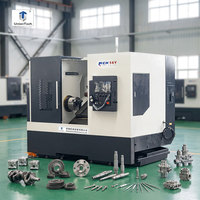 Controlador Syntec para Torno CNC de Torneado y Fresado TCK56 con Eje Y BMT55, Herramienta Motorizada, Certificado CE