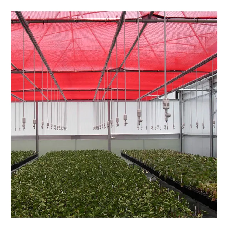 35%-95% vermelho hdpe pano de sombra agrícola greenhouse sombras retangular 4 tamanhos x 7