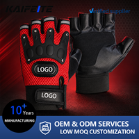 Gants de cyclisme personnalisés d'usine avec protection des articulations, demi-doigts, pour sport, gym, moto, antidérapants, réfléchissants, en maille, pour hommes et femmes, OEM
