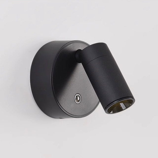 VH Modern Indoor Magnetic Bedside Lamp with Adjustable Spotlight Rotatable Touch Control 3-Color Charging Wall Lamp