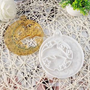 Moule de coulée en résine fait main X0278 DIY Ins Style Silicone dauphin tenture murale ornement décoratif outils de gâteau - Product Image 6