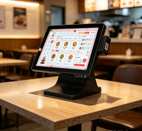 Caisse enregistreuse à double écran 15,6 + 11,6 pouces, système de terminal de point de vente tout-en-un Windows/Android pour magasin de détail/restaurant