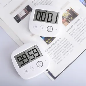 Moeiteloos Digitale Kookwekker Eenvoudige Bediening Grote Aantallen Krachtig Alarm Magnetische Stand Witte Timer