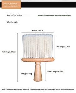 Brosse à barbe en bois <span class=keywords><strong>de</strong></span> hêtre durable <span class=keywords><strong>de</strong></span> haute <span class=keywords><strong>qualité</strong></span> avec poils doux, idéale pour l'entretien quotidien <span class=keywords><strong>de</strong></span> la barbe masculine - Product Image 5
