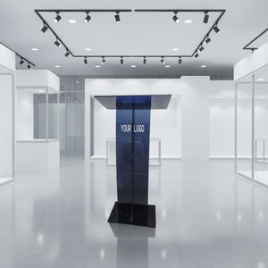 <span class=keywords><strong>Atril</strong></span> de Acrílico Transparente Moderno Púlpito de Lucita para Iglesia Podio Portátil de Bienvenida Elevable para Hogar Bar Escuela Supermercado - Product Image 3