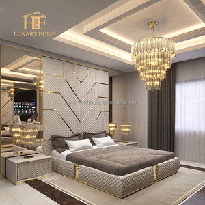 Arredamento di Lusso per Camera da <span class=keywords><strong>Letto</strong></span> Testiere Moderne Pannelli Murali Adesivi in Tessuto per Sfondo <span class=keywords><strong>Letto</strong></span> <span class=keywords><strong>Matrimoniale</strong></span> King Size per Hotel - Product Image 2