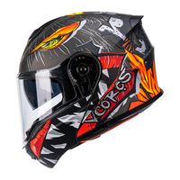 Casque intégral modulaire de moto pour adultes et hommes, PA901 Flip up avec double visière Casque de moto de rue, approuvé par le DOT