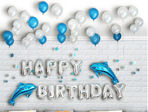 Hot Sale Happy Birthday Helium Balons High Q Letter Foil <strong>Balloon</strong> Arches Party Decorations Globos Sets Kids <strong>Shark</strong> <strong>Balloons</strong> - Product Image 2