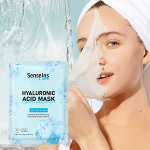 Masque facial en feuille d'acide hyaluronique OEM ODM sous marque privée, hydratant et nourrissant, format voyage pour femmes - Product Image 2