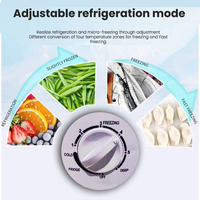 Ventes d'usine 366L 446L 546L Réfrigérateurs commerciaux pour la maison Petit réfrigérateur à congélation complète à une porte Machines à glace Mini réfrigérateur