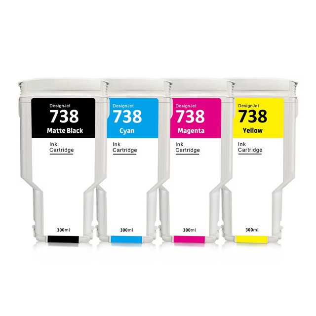 Compatible Ink Cartridges 738 for HPQ DesignJet T950/T850 Printer 300ML
