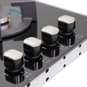 Table de cuisson à gaz encastrable Xunda 4 brûleurs <span class=keywords><strong>en</strong></span> verre noir, <span class=keywords><strong>cuisinière</strong></span> à gaz GPL avec boutons <span class=keywords><strong>en</strong></span> métal, idéale pour la maison et l'hôtellerie - Vente chaude - Product Image 6