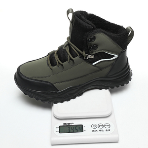 Botas de Nieve para Senderismo al Aire Libre de Talla Grande, Cálidas y Acolchadas, de Cuero Impermeable con Función Antideslizante, Duraderas y Resistentes - Product Image 6