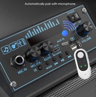 Adaptateur Bluetooth pour microphone de karaoké pour voiture Émetteur-récepteur MICS pour lecteur audio AUX et haut-parleur