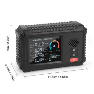 Moniteur de qualité de l'air HLW-101 5 en 1, Aiment 5 en 1 Détecteur multifonctionnel de CO2 Moniteur de dioxyde de carbone - Product Image 1