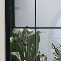 Entrada a la sala de estar Arco semicircular Arte Ventana falsa Porche Bloque de vidrio Partición Ventana de estilo francés