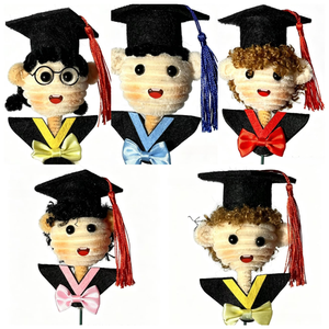 Ours en peluche artisanal Docteur Ours, poupée ours en fil torsadé finie, cadeau parfait pour la remise des diplômes et la Saint-Valentin, idéal pour la décoration de fête - Product Image 6