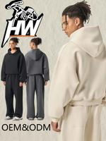 Ensemble de survêtement sportif pour homme, automne, uni, élastique, pour la gym, jogging, vêtements décontractés de fitness, t-shirts, sweat-shirts à capuche