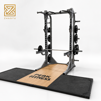 Plataforma de Madera Sólida de Caucho para Levantamiento de Pesas ZY, Equipo de Gimnasio Comercial, Plataforma para Sentadillas de Alta Resistencia, Fabricante OEM ODM