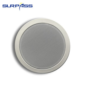 Mini Altavoz de <span class=keywords><strong>Techo</strong></span>, Sistema de Sonido para Habitaciones Pequeñas, Cubierta de Rejilla Metálica Resistente al Fuego, Altavoz de Interior PA de 25 W - Product Image 2