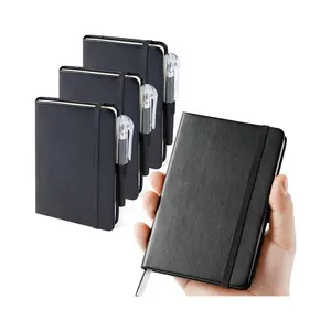 Pu Leather Notebook with Custom Logo Elastic A5 pu Notebooks Customizable Book Printing Dairy