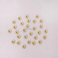 Bijoux fins, perles d'espacement en or massif 14 carats, accessoires de fabrication de bijoux, bracelets, colliers, accessoires populaires, bijoux
