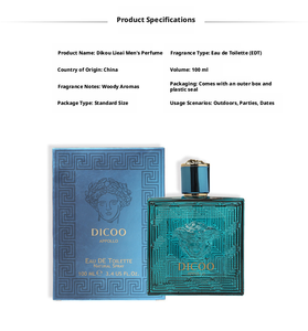 Perfume Masculino Blue <span class=keywords><strong>Eros</strong></span> de Alta Calidad, Venta al Por Mayor, 100 ml, Aroma Amaderado, Larga Duración, Ecológico (Eau de Toilette) - Product Image 2