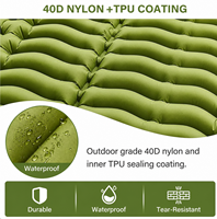 Matelas de camping individuel de grande qualité en TPU pour l'extérieur, gonflable, pour la plage et la randonnée