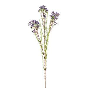 Nouvelles fleurs artificielles d'hiver en soie de 80 cm, haute simulation, pour décoration intérieure et accessoires de mariage, couleurs bleu, rose, violet, blanc, jaune - Product Image 4