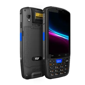 Android 9 Barcode Scanner Y7 Rugged PDA Data Terminal 64+4 GB With Case For Retail Warehouse
