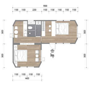 Módulo Prefabricado de Oficina Compartida, Cápsula Modular para Espacio de Trabajo Compartido, Diseño de Villa - Product Image 6