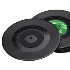 Customizable Retro Silicone PVC Drink Coaster Rubber Round Cup Mat Non Slip Heat Resistant <b>Table</b> <b>Protector</b> Pad with Logo - Product Image 6