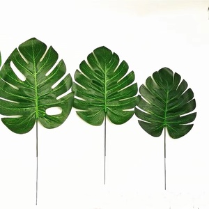 หญ้าเทียมทนรังสียูวีชนิดเดียวเป็นมิตรต่อสิ่งแวดล้อมใบไม้ Monstera สำหรับจัดงานแต่งงานโรงเรียนอนุบาลดอกไม้ตกแต่ง - Product Image 2