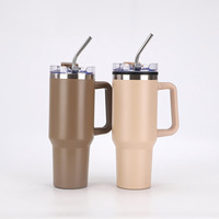 Vaso de Viaje de 40 oz con Aislamiento Nuevo, Interior de Plástico y Exterior de Acero Inoxidable, Botella Térmica Personalizada con Tapa